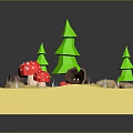 Game Environment Game Scene Fairy Tale Scene Fairy Tale Magic Scene Magic Item Fantasy Scene 3d model