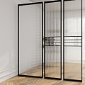 Modern glass partition 3d model