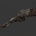 Detailed 3D Rock Formation Model With Winding Stone Steps And Natural Texture