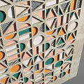 Colorful Abstract Modern Wall Art With Geometric Patterns And Vibrant Shapes
