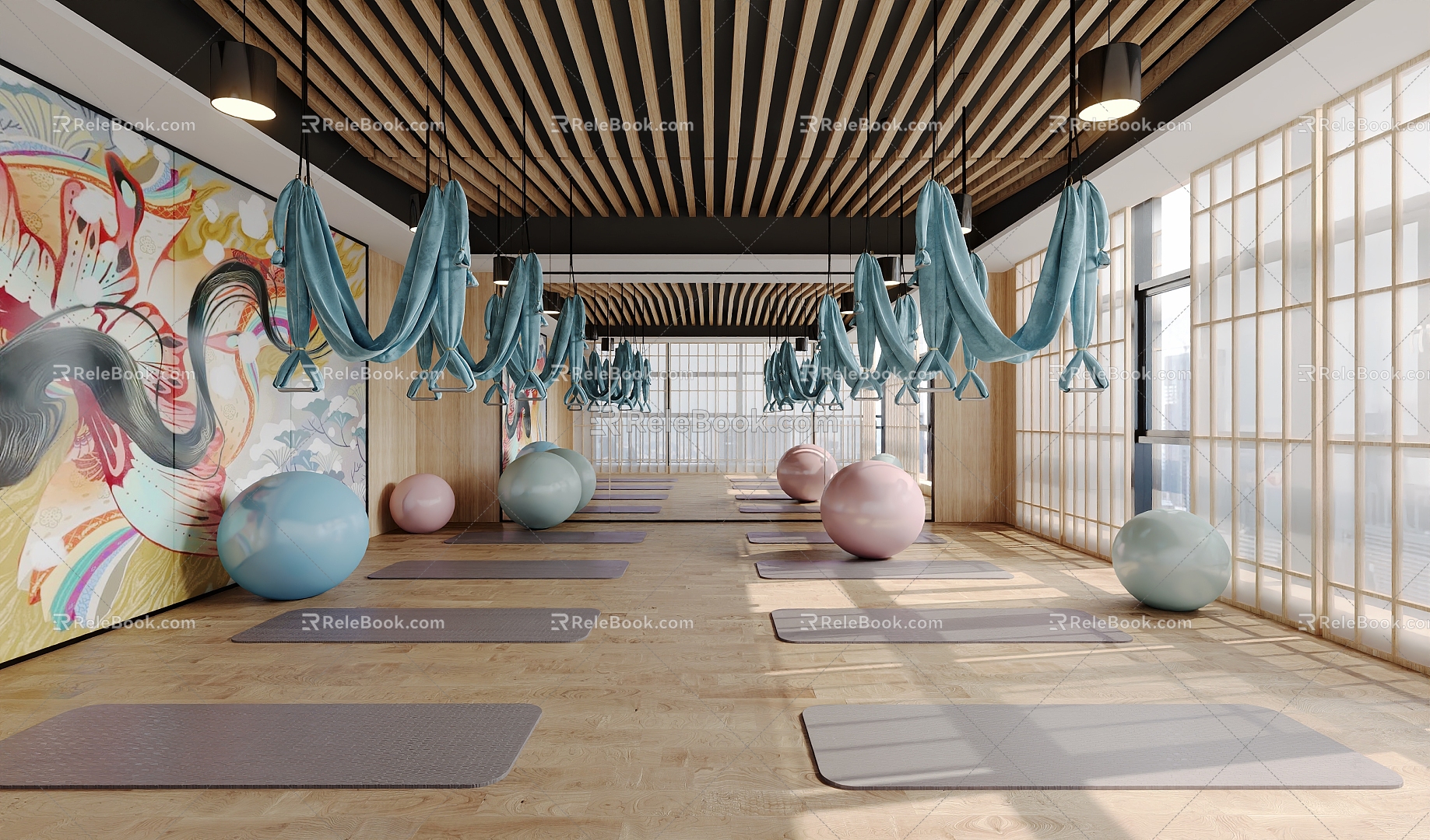 Japanese Yoga Room 3d model