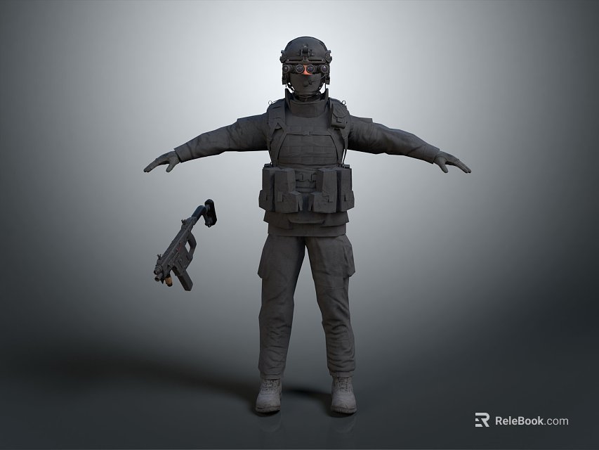 Modern SWAT Special Police 3d model