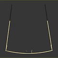 Golden Sunglasses With Stylish Design Dark Lenses And Black Temple Arms