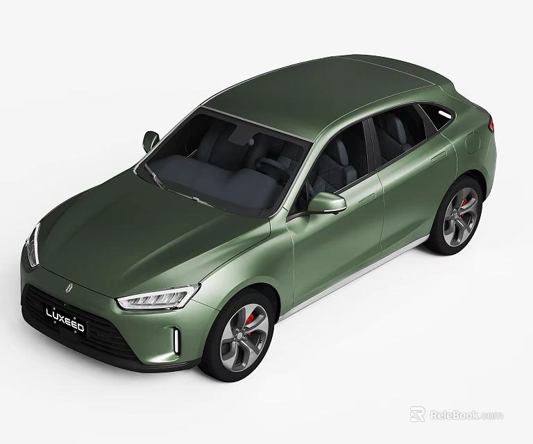 Green Lynk & Co SUV Featuring Modern Exterior Design and Sleek Body 3d model 
