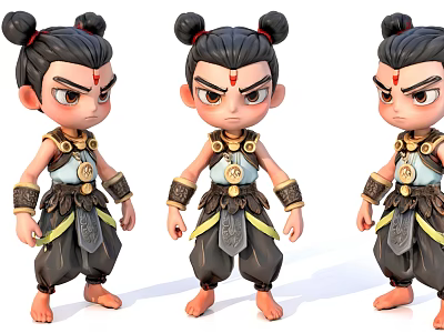 Character ornaments which 3d model