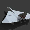 Gray Painted Fighter Jet With US Air Force Insignia And Serial Number 10125