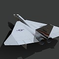 Modern Fighter XF108 Interceptor Jet Fighter 3d model