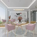 Spacious Bright Modern Hospital Outpatient Clinic Lobby With White Interior Green Plants And Glass Windows