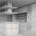 Modern Kitchen Interior Design With Wooden Cabinets Wall Mounted Units And Black Countertop