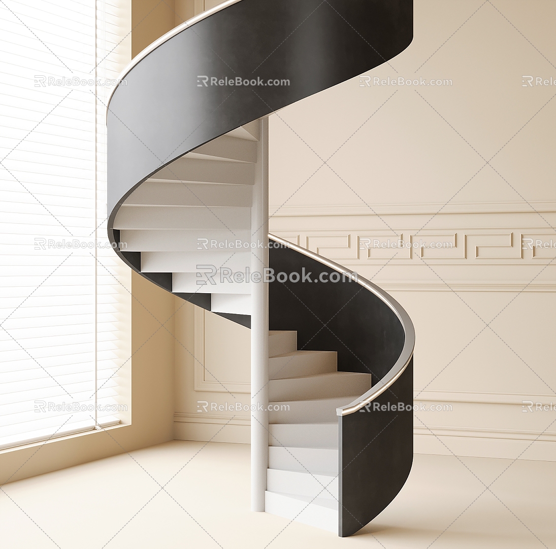 revolving staircase 3d model