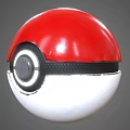 Electric Toy Pokeball With Red And White Round Design Interactive Central Button For Kids Play