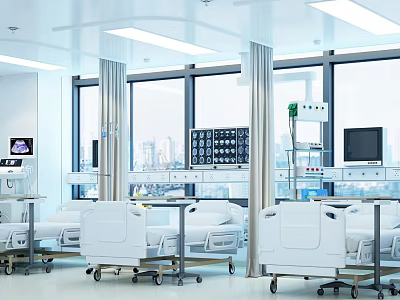 hospital ward 3d model
