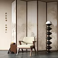 Partition Screen Modern Partition Modern Screen 3d model