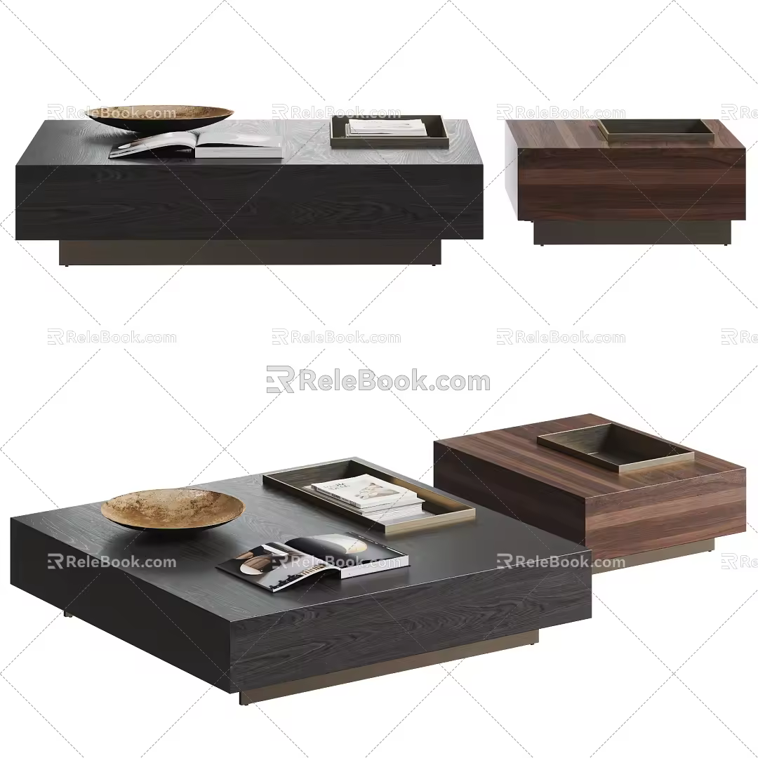 MINOTTI coffee table combination 3d model