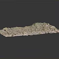 Natural Wood Stone with Rough Textured Surface and Brown Beige Pink Color Patterns