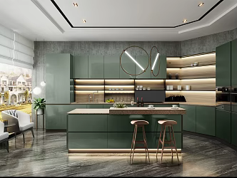 Modern Kitchen 3d model