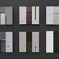 Modern Door Designs Featuring Gray White Brown Colors And Minimalist Styles