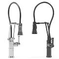 Different Styles of Modern Brass Kitchen Faucets with Decorative Knobs and Sleek Designs