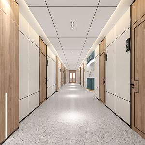 Modern aisle 3d model