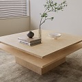 Modern Coffee Table Modern Square Coffee Table Wooden Coffee Table 3d model