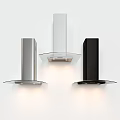 Different Types of Modern Kitchen Range Hoods with Stainless Steel and Black Glass Designs