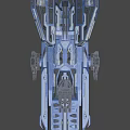 science fiction spaceship 3d model