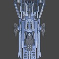 science fiction spaceship 3d model