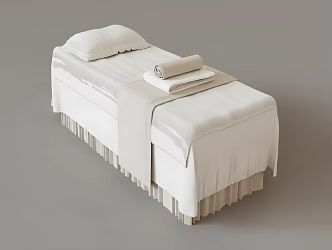 Modern Massage Bed Modern Realistic Massage Bed Single Bed Pillow Blanket 3d model