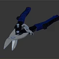 Heavy Duty Hardware Cutting Pliers With Blue Handle And Sharp Metal Blades