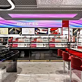 Modern Skincare Store Interior With Shelves Display Counters Bright Lighting And Beauty Products