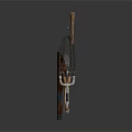 Traditional Weapon Bow With Wooden Arrows Quiver And Hunting Accessories