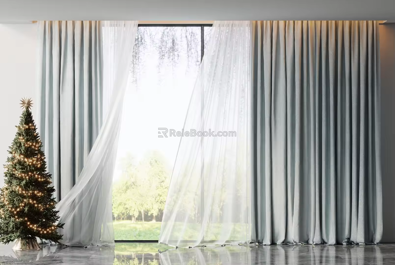 Curtains 3d model