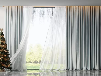 Curtains 3d model