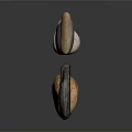 Various Colored Stones And Wood Pieces With Unique Shapes And Textures