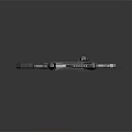 Modern Tactical Rifle With Scope Magazine Metallic Finish And Ergonomic Grip