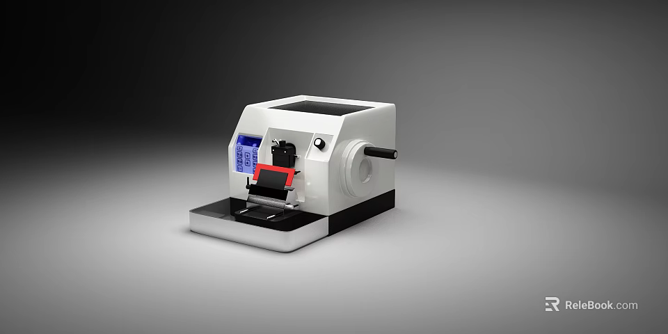 Desktop Commercial Equipment With White Black Design LCD Display And Control Panel 3d model 