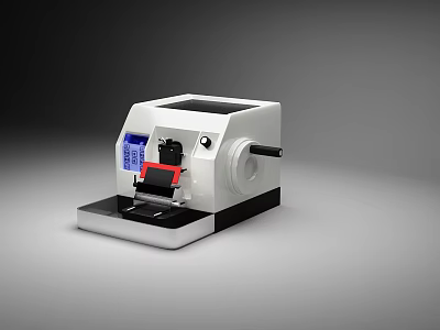 Desktop Commercial Equipment With White Black Design LCD Display And Control Panel 3d model