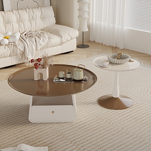 Cream wind coffee table 3d model