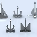 Various Types Of Industrial Marine Anchor Equipment With Different Structural Designs
