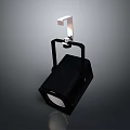 Modern Black Silver Lighting Combination With Adjustable Bracket And Spotlight Design For Indoor Use 3d model