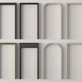 Various Styles And Colors Of Door Frame Components For Home Decoration Projects