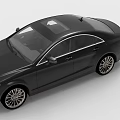 Black Modern Sedan With Sleek Exterior Design And Shiny Alloy Wheels