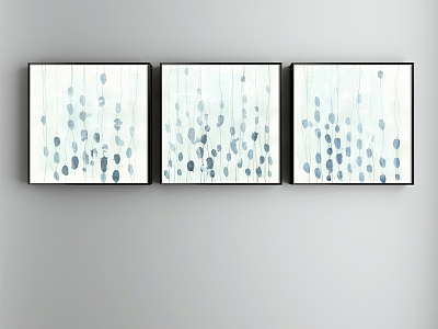 Modern abstract painting simple blue living room abstract decorative painting model