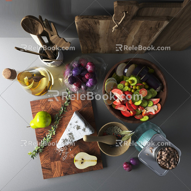 Kitchen Supplies 3d model