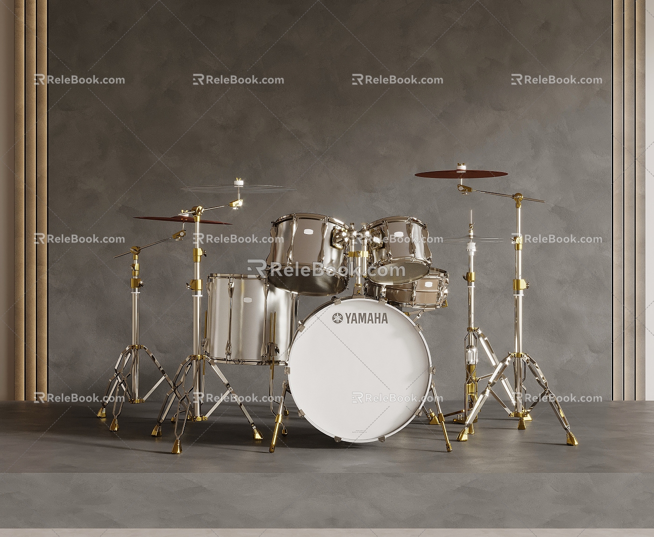 Drum set 3d model