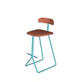 MISSANA Nordic Simple Bar Chair Bar Stool 3d model