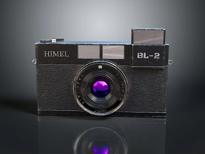 Vintage HIMEL BL-2 Camera Classic Retro Electronic Device With Timeless Design 3d model