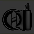 Unique Black Household Item with Modern Abstract Curved Design for Home Decor