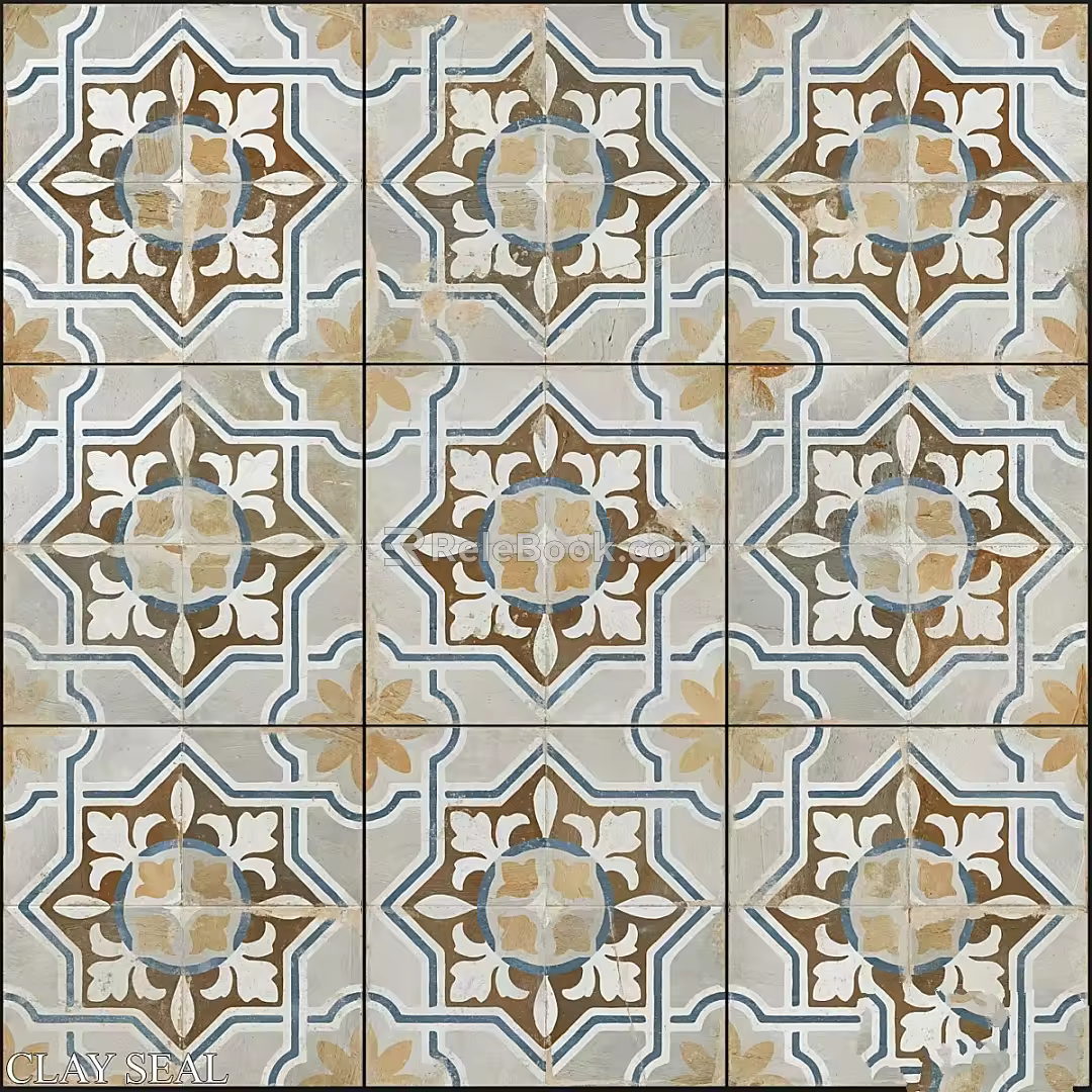 Modern component Peronda clay seal Spanish ceramic 3d model