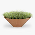 Charming Garden Decorative Pieces with Terracotta Pots Green Shrubs and Grasses